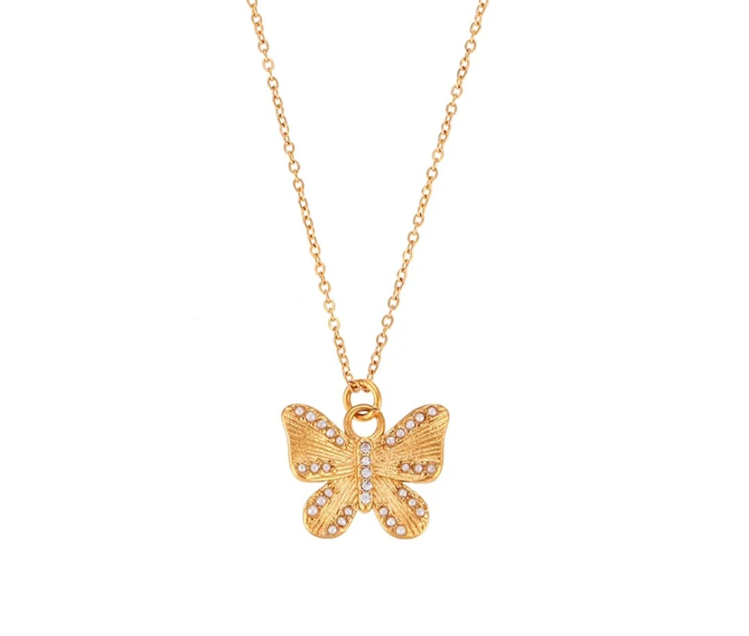 MAIRA Butterfly Necklace - Zoha Los Angeles
