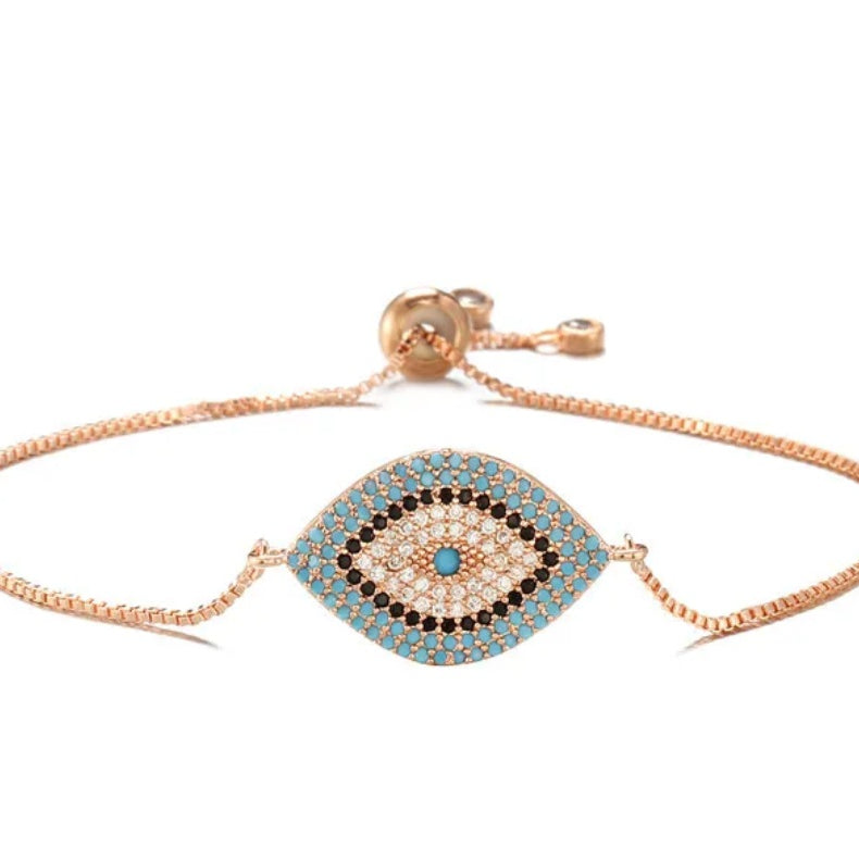 ELSA Bracelet rose gold blue black - Zoha Los Angeles