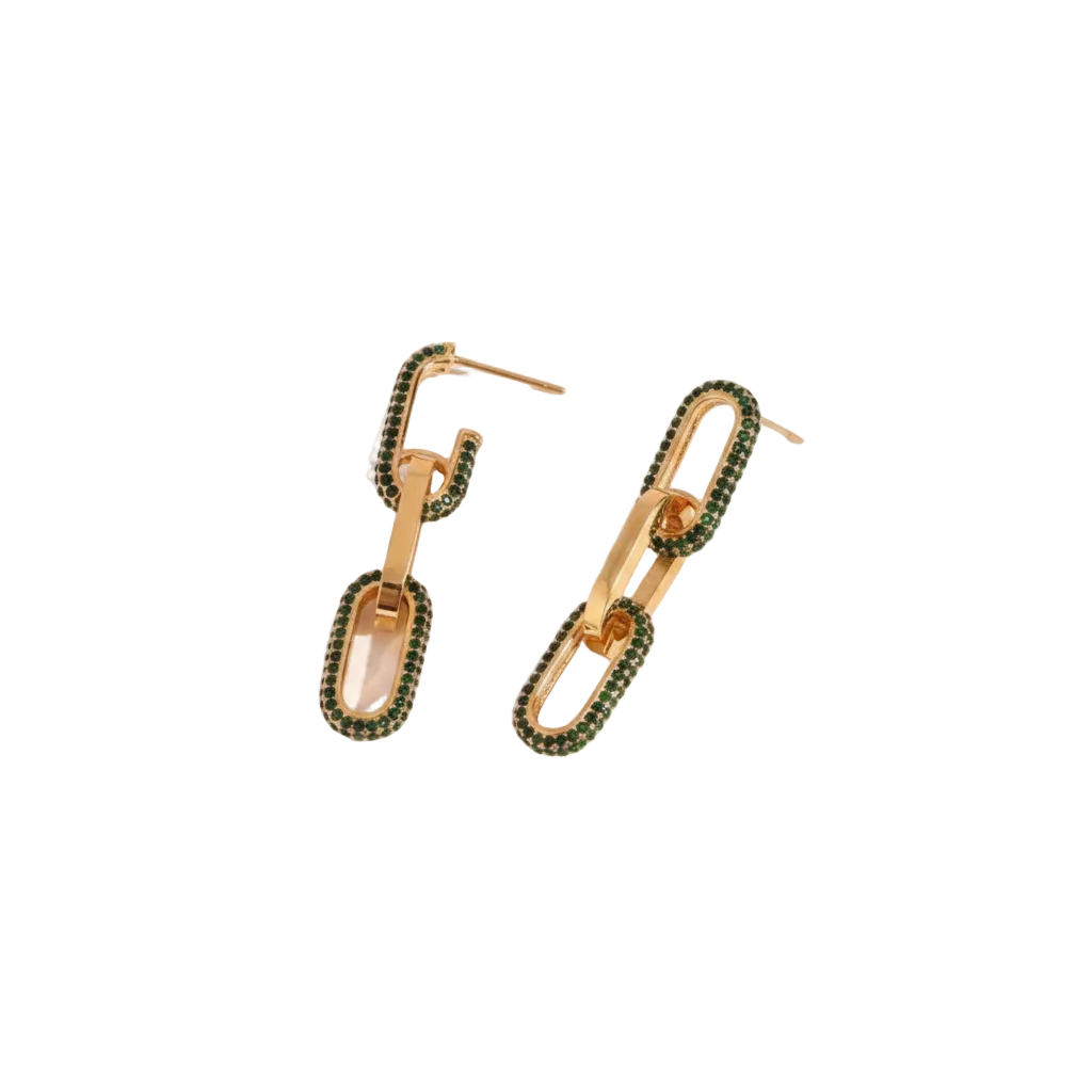 Ava luxury drop earrings 18k gold plated