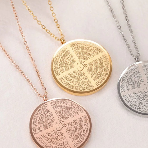 4 Quls Necklace - Rose Gold - Zoha Los Angeles