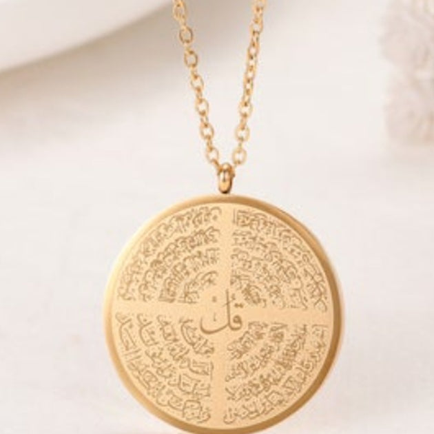 4 Quls Necklace - Gold - Zoha Los Angeles