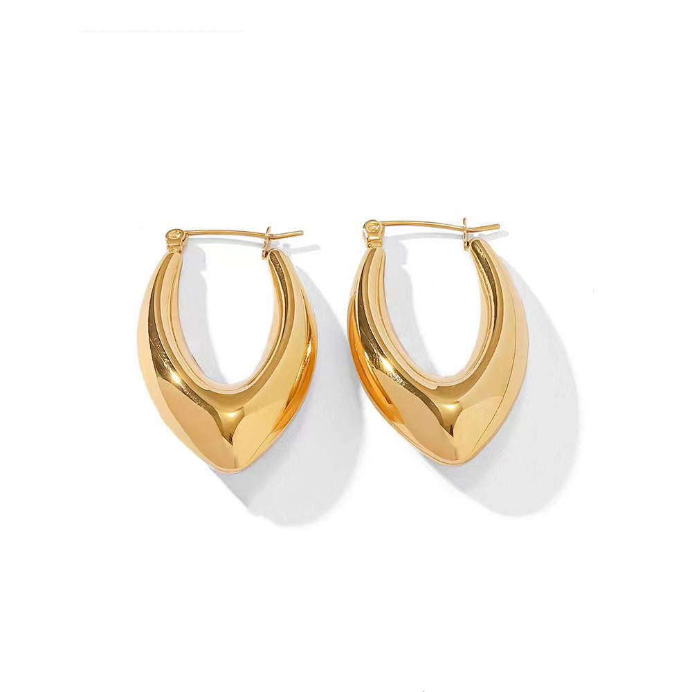 Abby Hoop Earrings 18k gold plated