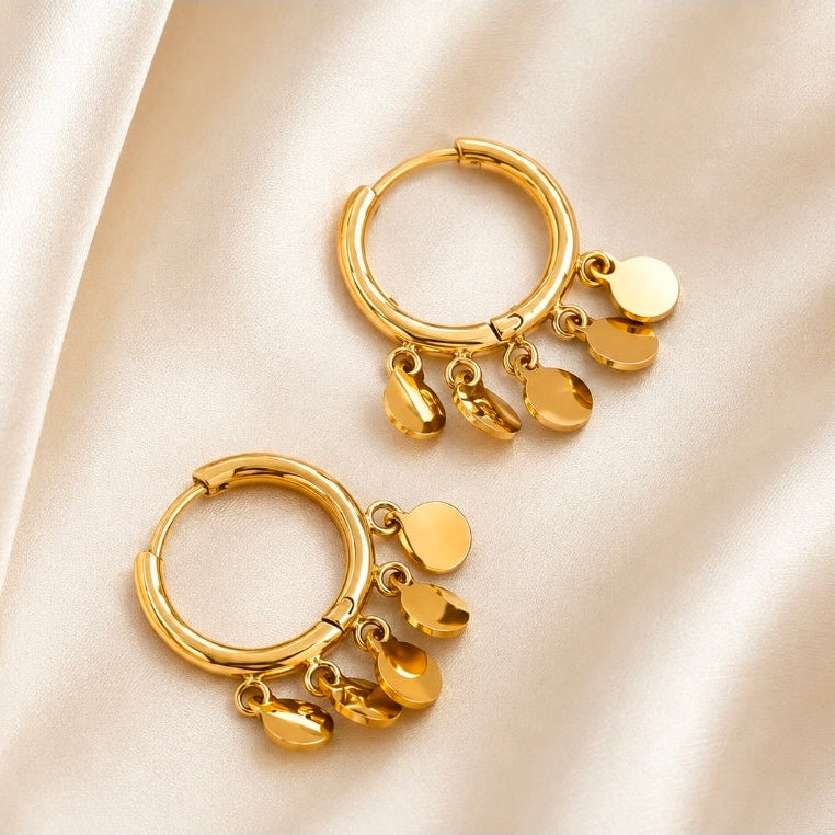 Hoop Tassel Earrings