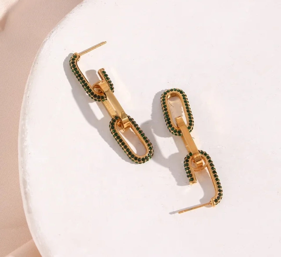 AVA Luxury Drop Earrings - Zoha Los Angeles