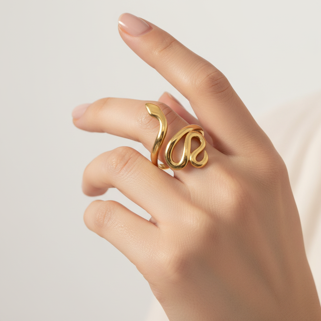 Snake Ring | Adjustable Serpent Ring