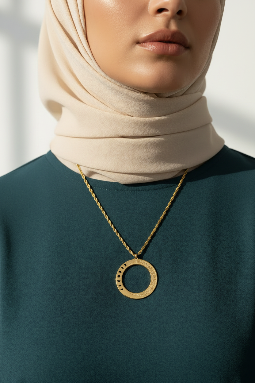 Verily With Every Hardship Comes Ease Bar Necklace