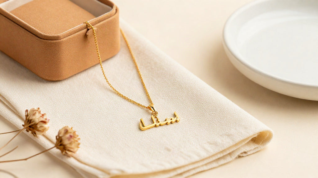 How to Choose a Custom Arabic Name Necklace in 18k Gold Plated