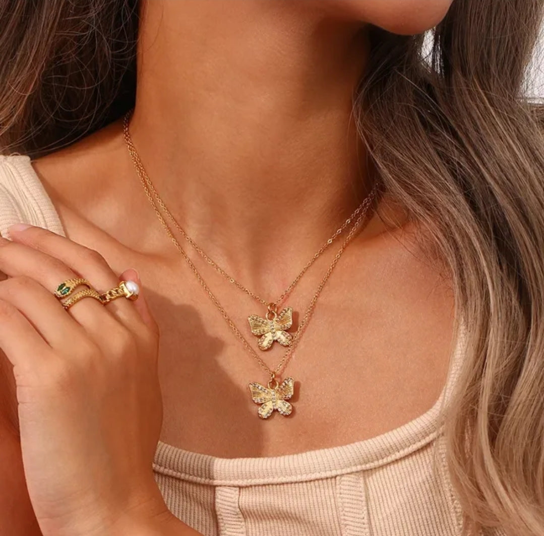 MAIRA Butterfly Necklace - Zoha Los Angeles