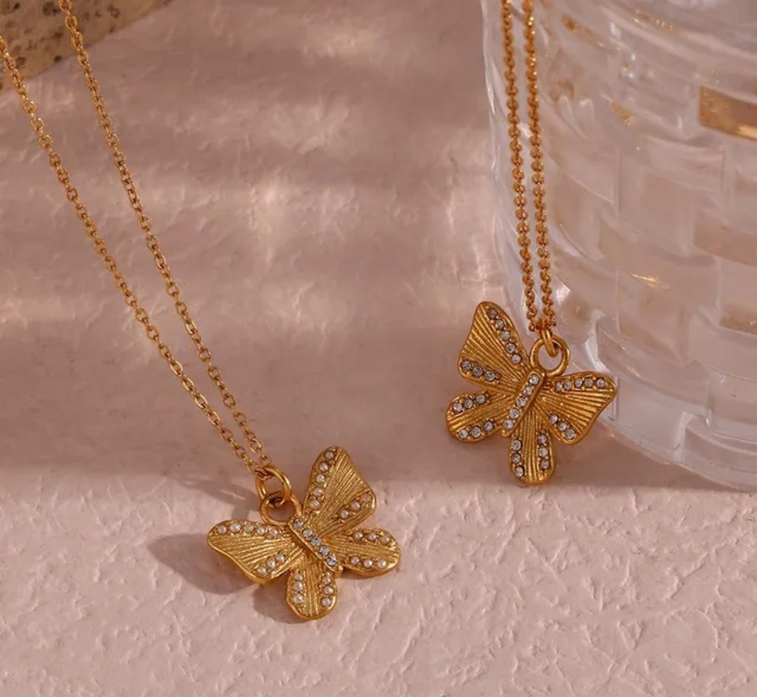 MAIRA Butterfly Necklace - Zoha Los Angeles