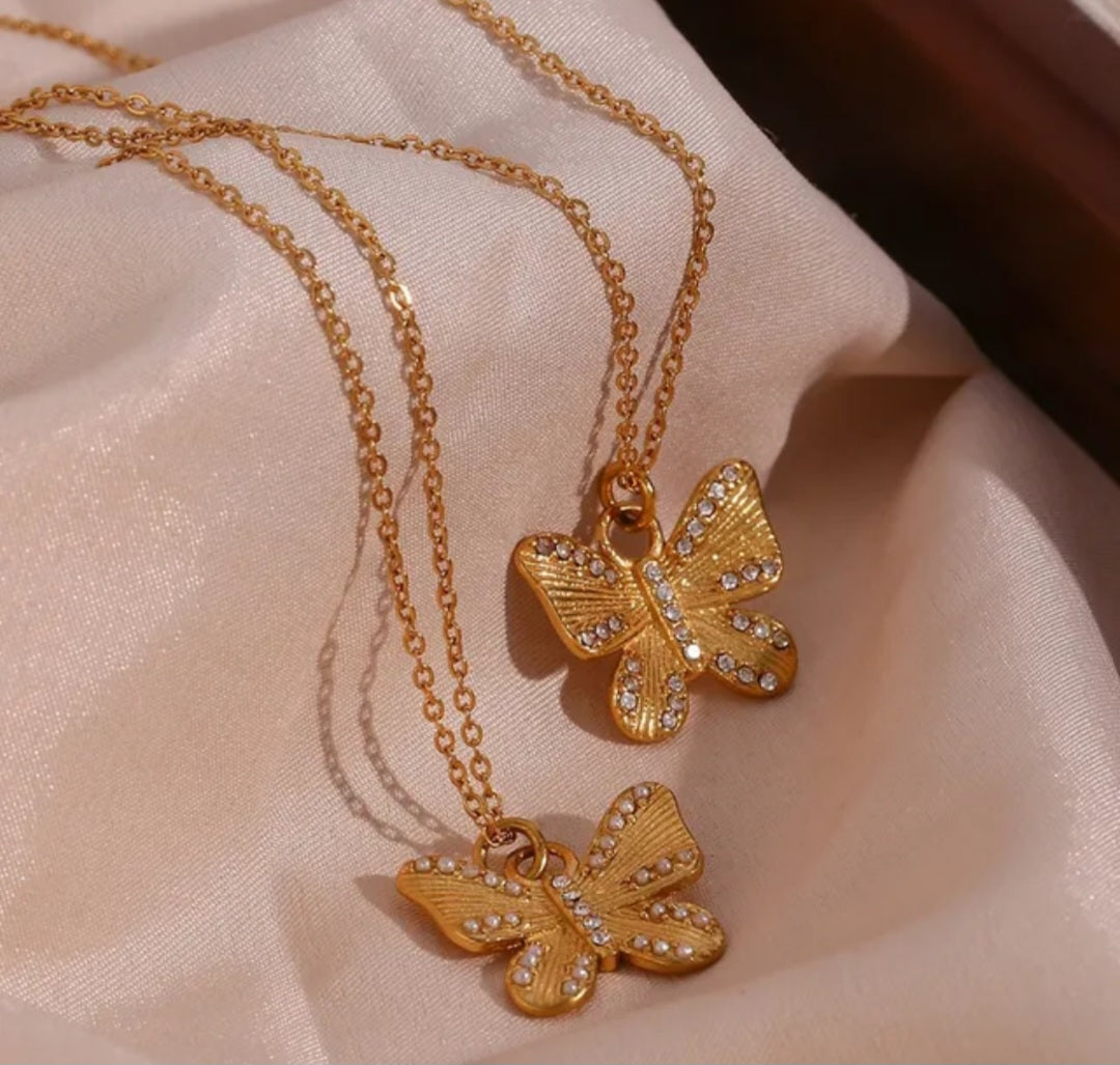 MAIRA Butterfly Necklace - Zoha Los Angeles