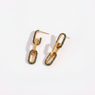 Ava luxury drop earrings 18k gold plated
