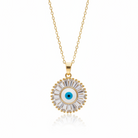 Ayala Necklace - Evil Eye Gold Necklace - Zoha Los Angeles