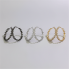 Lora Crystal Flower Hoop Earrings – CZ Floral Statement Hoops in Gold | Zoha Los Angeles
