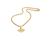 NIKA Necklace | Evil Eye 18k Gold | Zoha Los Angeles