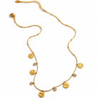 Rebecca Coin Necklace - Gold Coin Pendant - Zoha Los Angeles