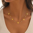 Rebecca Coin Necklace - Gold Coin Pendant - Zoha Los Angeles