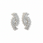Saba Earrings - Elegant Crystal & Silver Drop Earrings