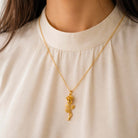 Alisha Rose Necklace – 18k Gold Plated Pendant | Zoha Los Angeles