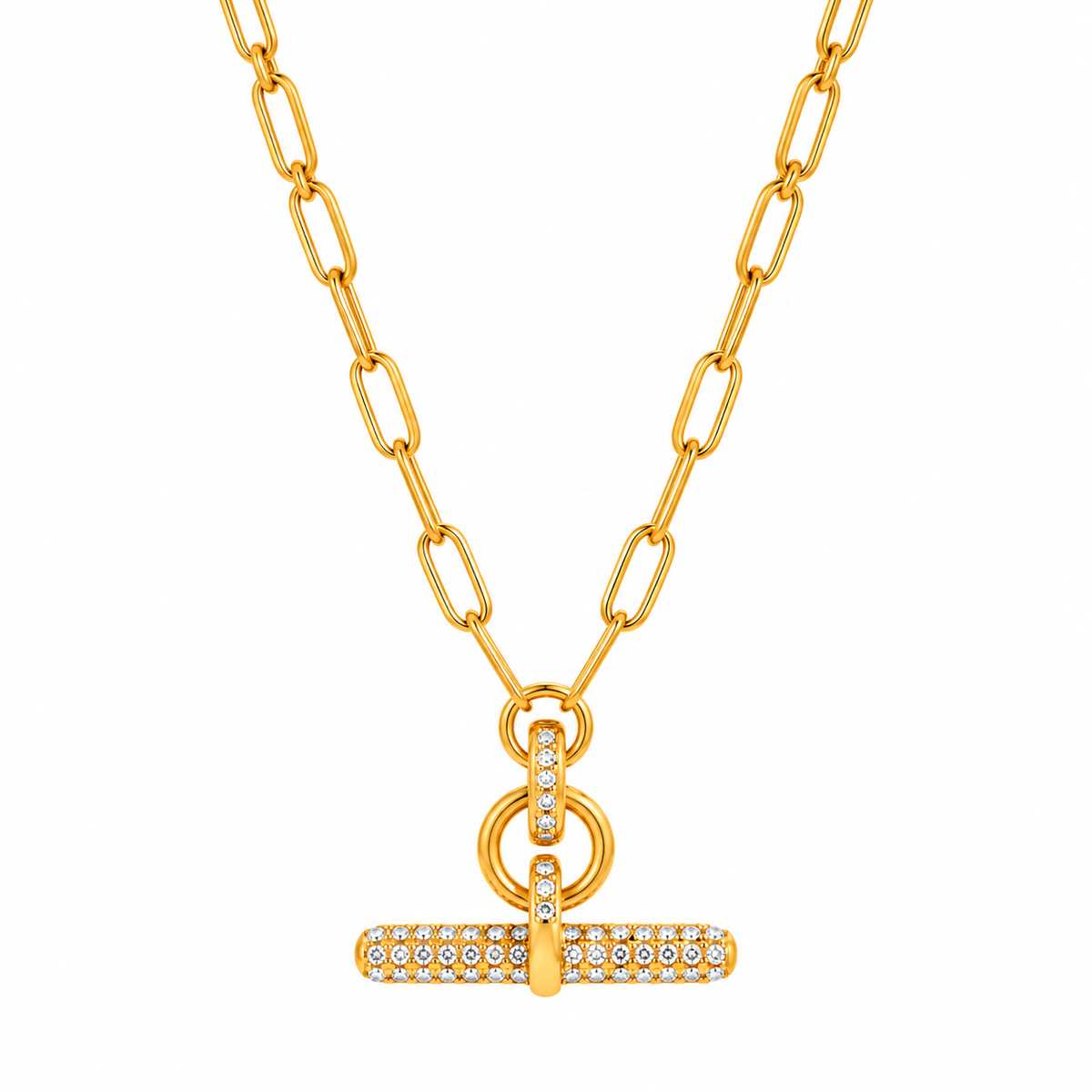 Aurelia Knot Necklace | 18K Gold Crystal | Zoha Los Angeles