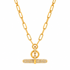 Aurelia Knot Necklace | 18K Gold Crystal | Zoha Los Angeles