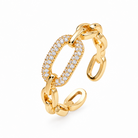 Radiance Link Pavé Ring