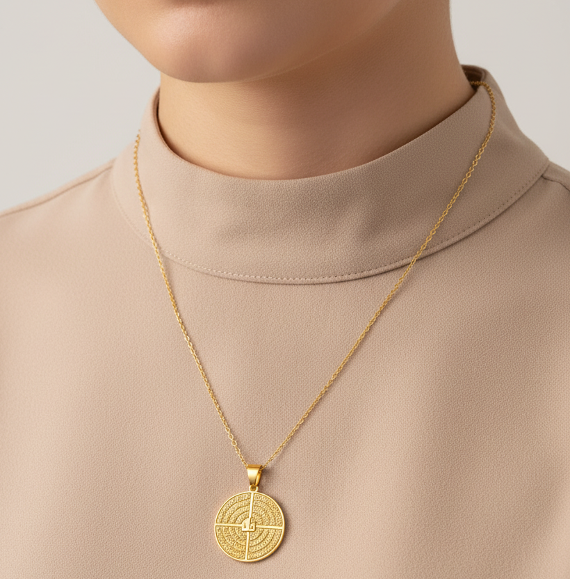 4 Quls Ayatul Kursi necklace double-sided necklace