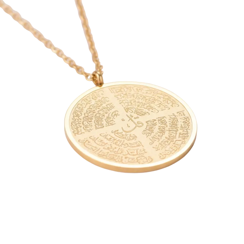 4 Quls Necklace - Gold - Zoha Los Angeles