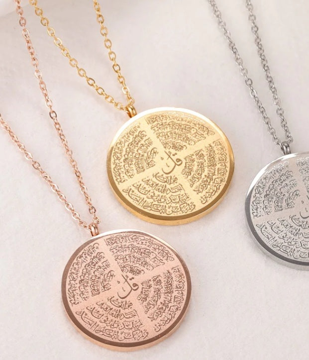 4 Quls Necklace - Rose Gold - Zoha Los Angeles