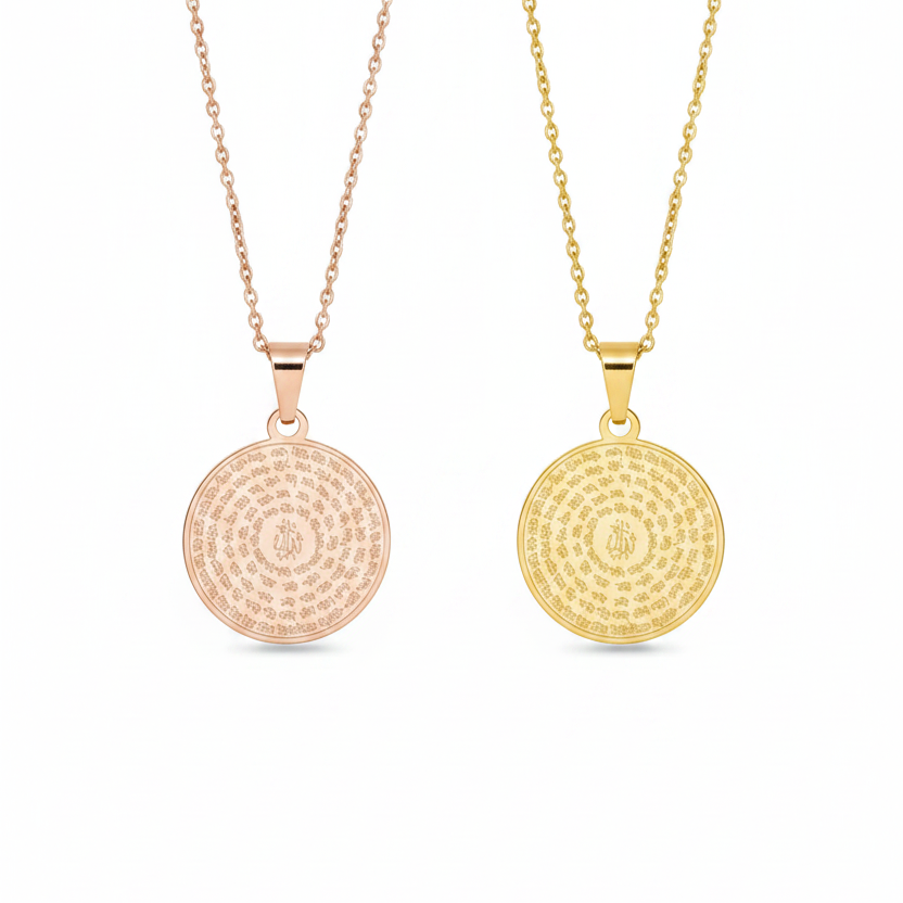 99 names of Allah necklace – Islamic Calligraphy Pendant