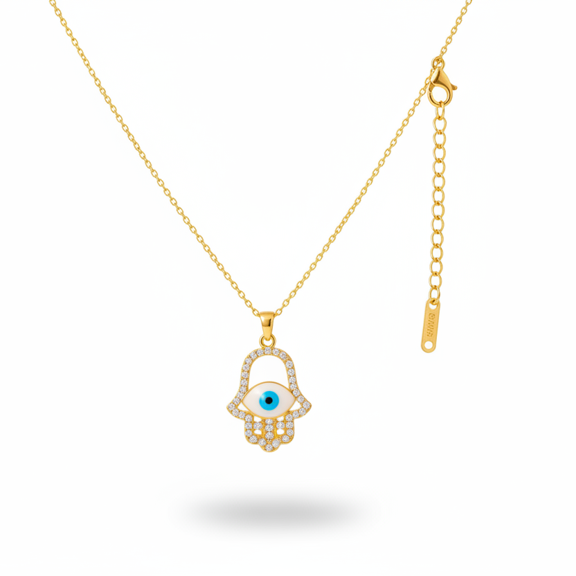 Hamsa Hand Pendant Necklace