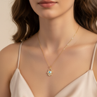 Abigail Hamsa Hand Pendant Necklace