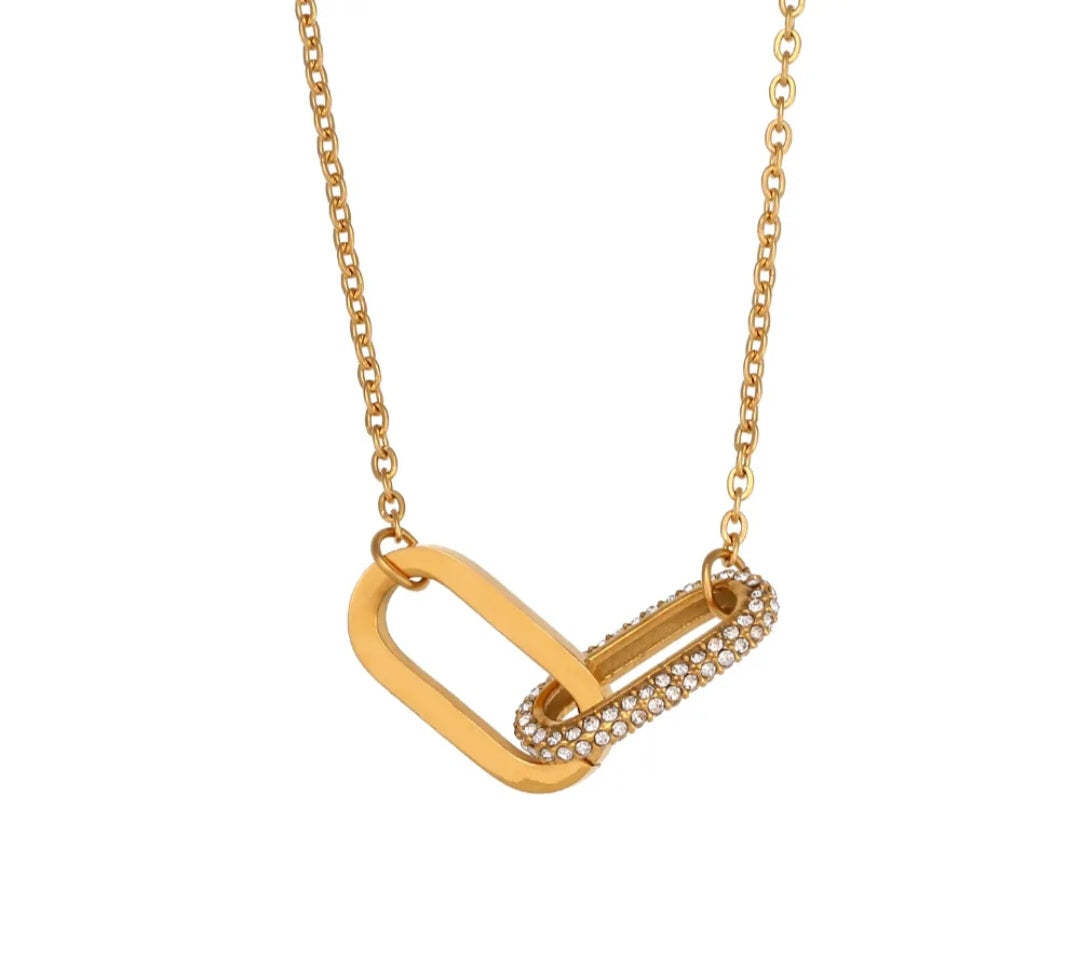 AMARA Hoop Pendant Necklace - Zoha Los Angeles