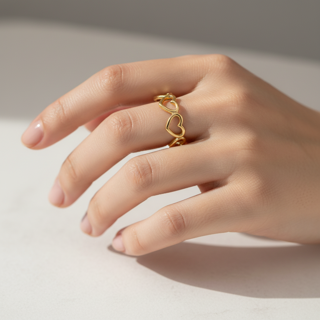 Amber Ring | Adjustable Dainty Ring