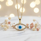 Anam Necklace - Evil Eye Gold Necklace - Zoha Los Angeles