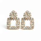 aurora borealis triangle drop earrings