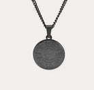 Ayatul Kursi Circle Necklace – Islamic Pendant Necklace black| Zoha Los Angeles