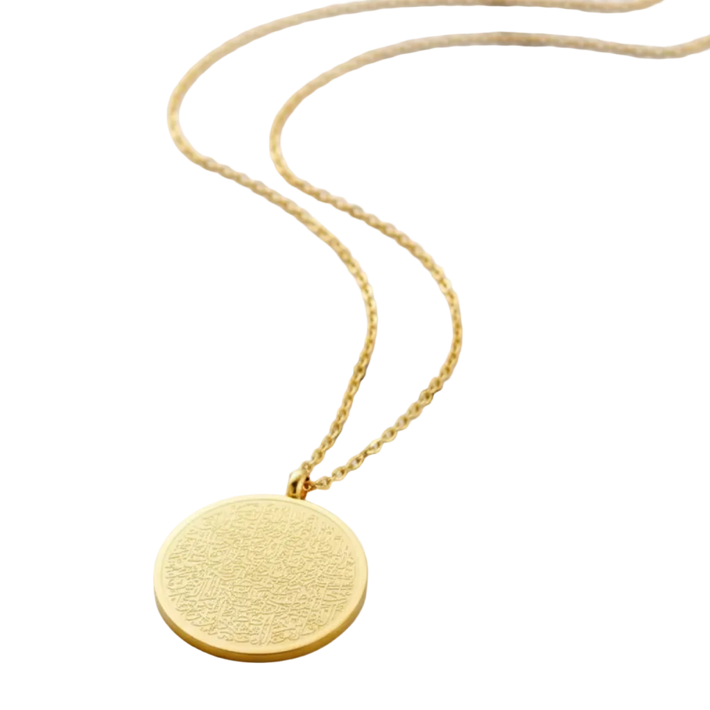 Ayatul Kursi necklace Islamic 18k gold plated
