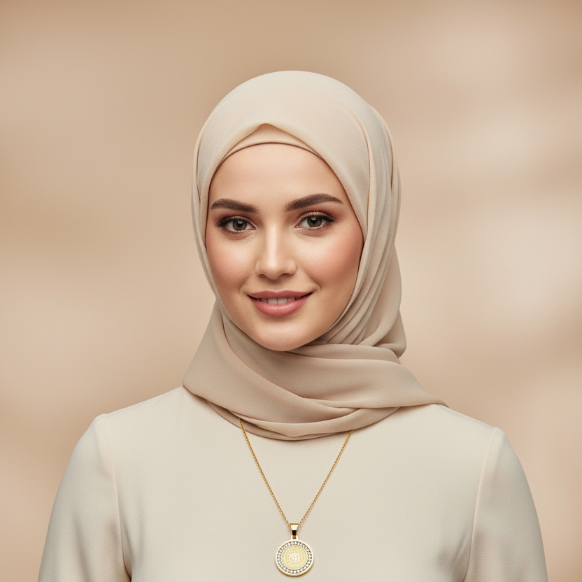 Ayatul Kursi Zircon Necklace