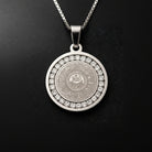 Ayatul Kursi Zircon Necklace - Silver- Zoha Los Angeles
