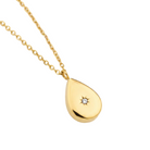 Ayla Pendant Necklace | Gold Teardrop Necklace