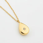Ayla Pendant Necklace | Gold Teardrop Necklace