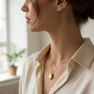 Ayla Pendant Necklace | Gold Teardrop Necklace