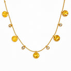 Rebecca Coin Necklace - Gold Coin Pendant - Zoha Los Angeles