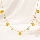 Rebecca Coin Necklace - Gold Coin Pendant - Zoha Los Angeles