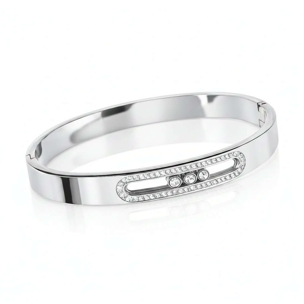 Luxe crystal bangle bracelet