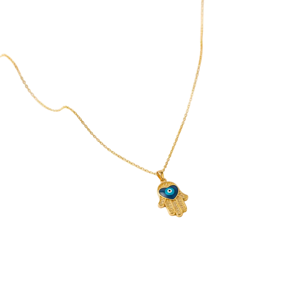 Gail Necklace - Hamsa Gold Necklace - Zoha Los Angeles