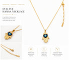 Gail Necklace - Hamsa Gold Necklace - Zoha Los Angeles