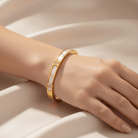 Grace Mother of Pearl Gold Bangle