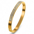 Crystal Bangle – 18k Gold Plated