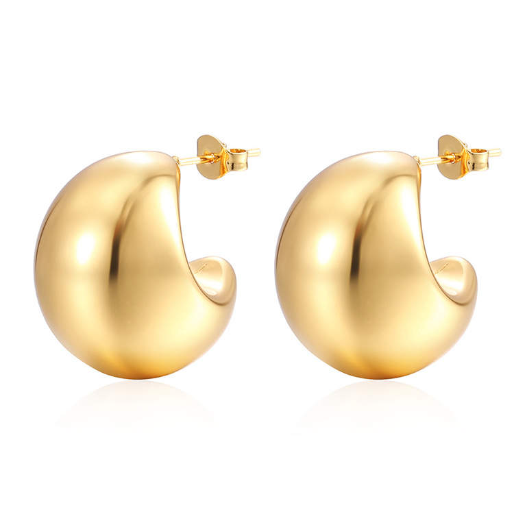 Mahi Hoop Earrings – Classic High-Polish 18k Gold Plated Hoops | Zoha Los Angeles